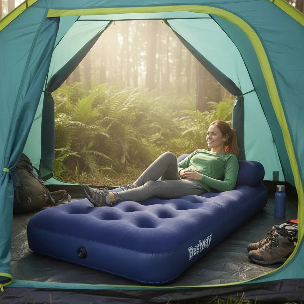 Colchón Inflable Single Sof Top Bestway 185x76x22cn - Azul