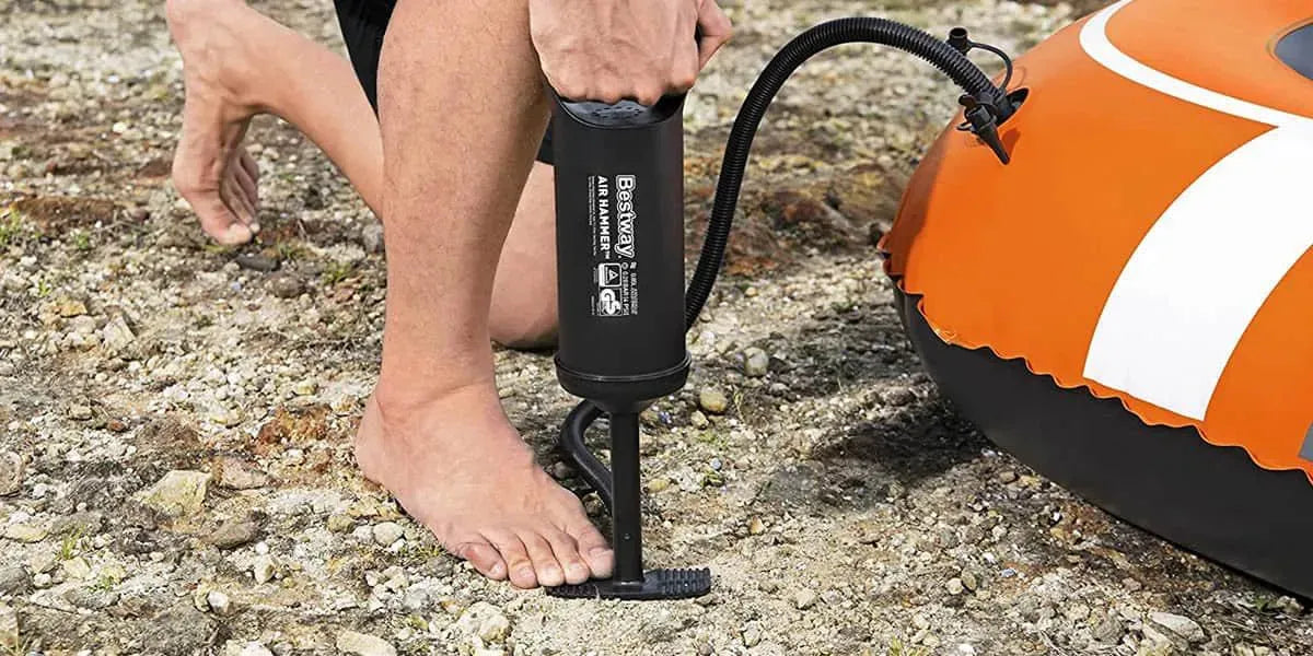 Inflador De Aire Manual Bestway 30cm Negro